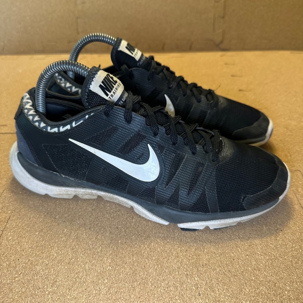 Nike Flex Supreme TR 3 Womens Training Shoes Black White 683138-001 Size‎ 8.5